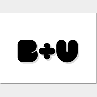 Initials B+U Posters and Art